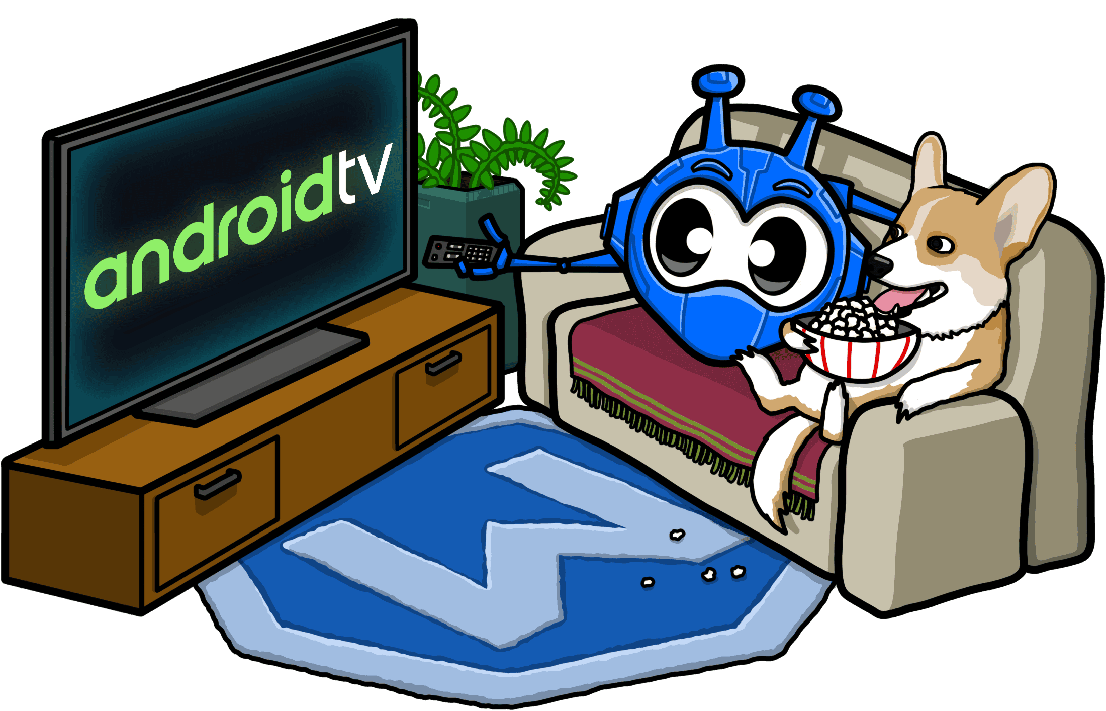 Natives VPN für Android TV. Kein Tippen mit der Fernbedienung.