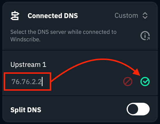 Legacy DNS example