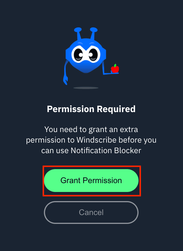 Permission request